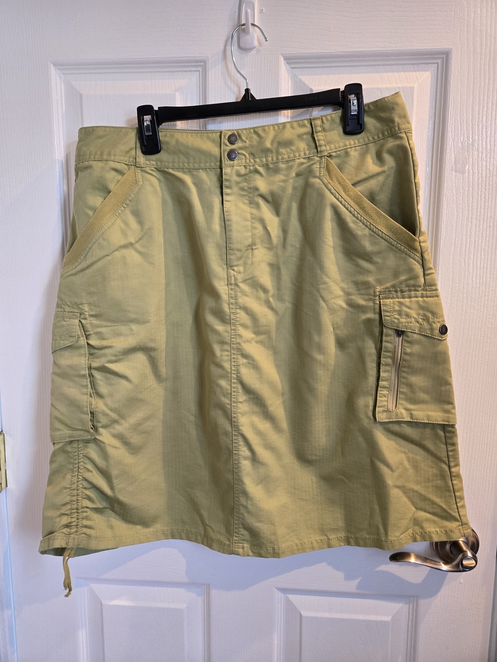 REI Light Olive Green Outdoor Garment with Logo Trim